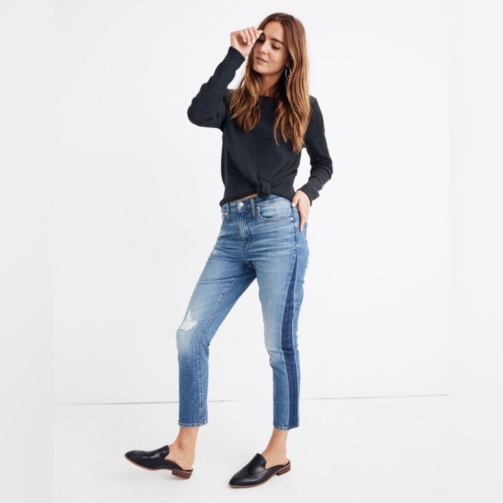 • Madewell • The High-Rise Slim Boyjean in Raebrook Wash: Eco Edition - Picture 4 of 12